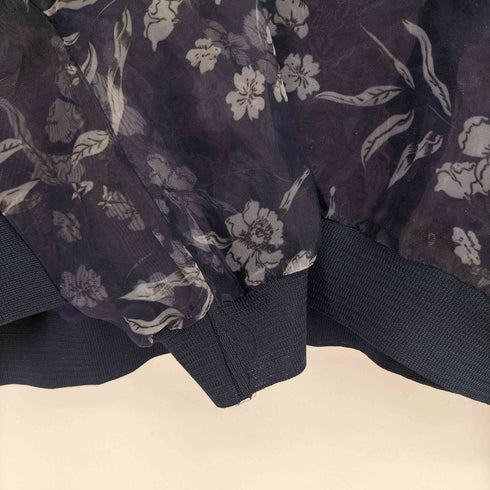 ザラ ZARA レーヨン100花柄シアートップス レディース import:S