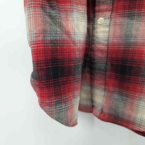 ラルフローレン RALPH LAUREN CLASSIC FIT ポニー刺繍 オンブレチェック ボタンダウンシャツ レディース import:S