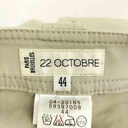 22OCTOBRE カーゴパンツ メンズ FR:44-48
