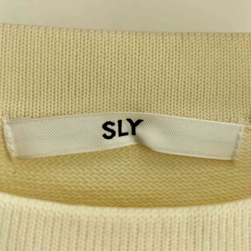 スライ SLY サイドジップデザイン ポリニット プルオーバー レディース FREE