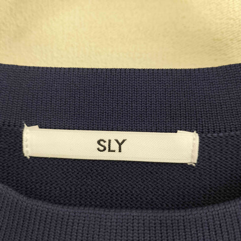 スライ SLY サイドジップデザイン ポリニット プルオーバー レディース FREE