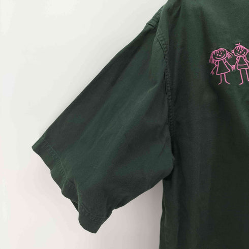 JONATHAN COREY フロント刺繍 S/S BDシャツ メンズ JPN:L