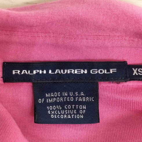 ラルフローレンゴルフ RALPH LAUREN GOLF USA製 ポニー刺繍 ポロシャツ レディース import:XS
