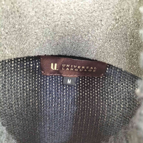 ユニバーサルランゲージ UNIVERSAL LANGUAGE ハイネックノーカラー カーディガン メンズ import:M