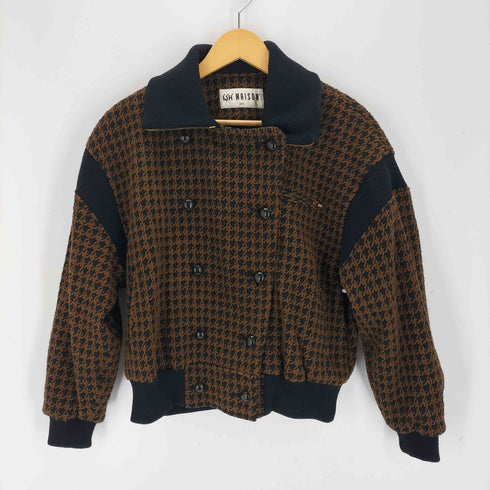 ish maison 千鳥格子ダブルジャケット スカート レディース