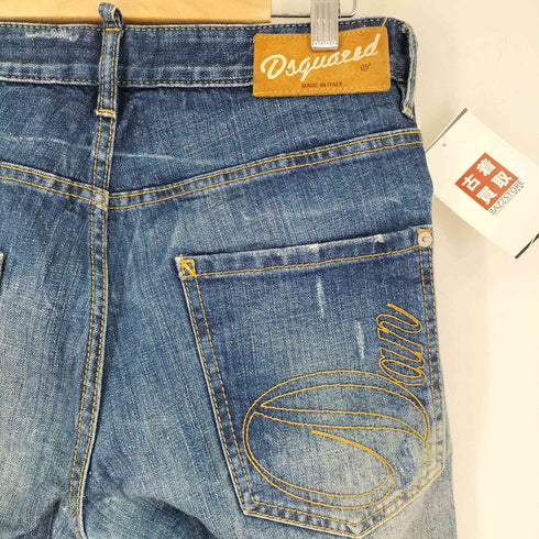 ディースクエアード DSQUARED2 12SS ダメージ加工スキニーデニムパンツ メンズ JPN:46