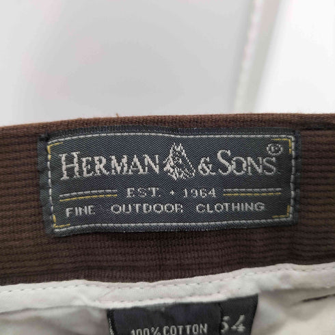 HERMAN & SONS 1タックワイドテーパードパンツ メンズ 54