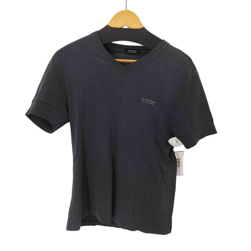 バーバリーブラックレーベル BURBERRY BLACK LABEL プリントロゴ Vネック 半袖Tシャツ メンズ 2