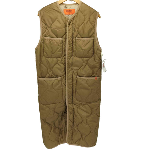 ユニバーサルオーバーオール UNIVERSAL OVERALL 23AW QUILT LONG VEST キルトロングベスト レディース FREE