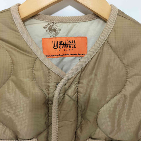 ユニバーサルオーバーオール UNIVERSAL OVERALL 23AW QUILT LONG VEST キルトロングベスト レディース FREE
