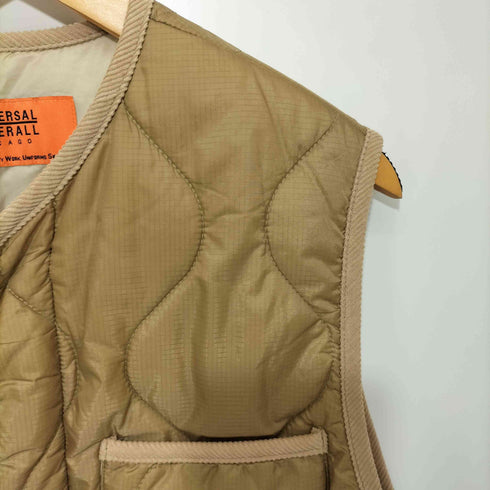 ユニバーサルオーバーオール UNIVERSAL OVERALL 23AW QUILT LONG VEST キルトロングベスト レディース FREE