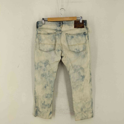 デニムアンドサプライ ラルフローレン DENIM & SUPPLY RALPH LAUREN SLIM ブリーチ加工 ストレートデニムパンツ メンズ