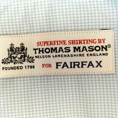 トーマスメイソンフォーフェアファクス THOMAS MASON for FAIRFAX コットン チェックレギュラーカラーシャツ メンズ LL