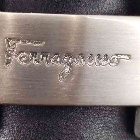 サルヴァトーレフェラガモ Salvatore Ferragamo ガンチーニ ロゴプレート ビットローファー メンズ 7 1/2 EE