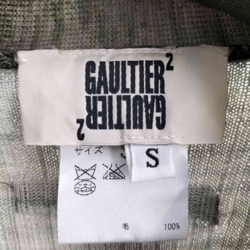 ジャンポールゴルチエ Jean Paul GAULTIER 90-00s GAULTIER 2 ゴルチエ トゥ ザ パワー オブ 2 ウール グラデーションスナップボタン 長袖 カーディガン メンズ import:S