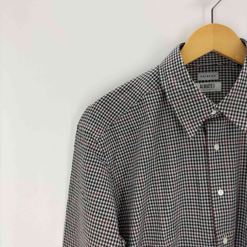 フェアファクス FAIRFAX ALBIATE コットンチェックレギュラーカラーシャツ メンズ JPN:XL
