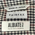 フェアファクス FAIRFAX ALBIATE コットンチェックレギュラーカラーシャツ メンズ JPN:XL