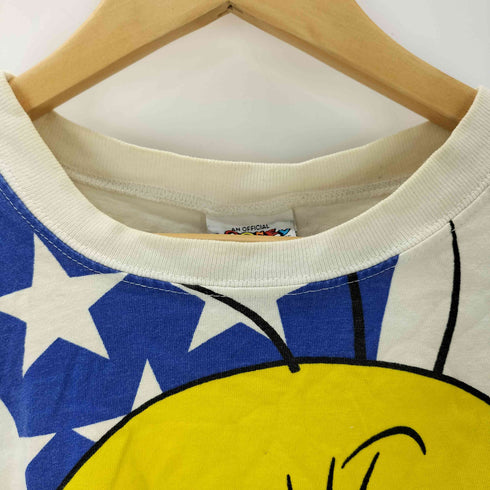 LOONEY TUNES キャラクタープリントTシャツ ダブルステッチ メンズ JPN:L