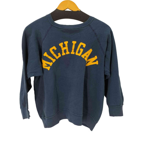 チャンピオン Champion USA製 ラグランスリーブスウェット MICHIGAN レディース import:L