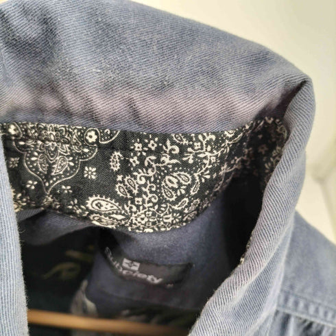 サブサエティ Subciety チェーンステッチ 襟裏ペイズリー L/S シャツ メンズ M