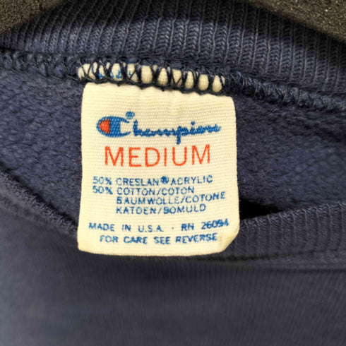 チャンピオン Champion USA製 カレッジプリントラグランスリーブスウェット メンズ import:M