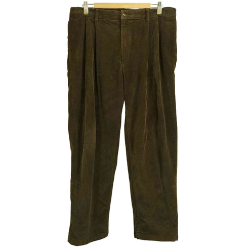 ラウンドツリーアンドヨーク roundtree&yorke 90s-00s Classic Fit 太畝 2タック ワイド コーデュロイ パンツ ビックサイズ メンズ 36×30