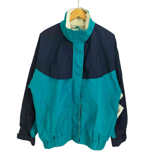 ハントクラブ HUNT CLUB 90-00s フルジップ バイカラー ナイロンジャケット レディース import:M