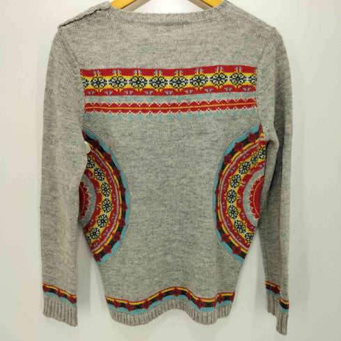 ポールアンドジョー PAUL&JOE 曼荼羅柄 ウール混 ニットセーター レディース import:XS
