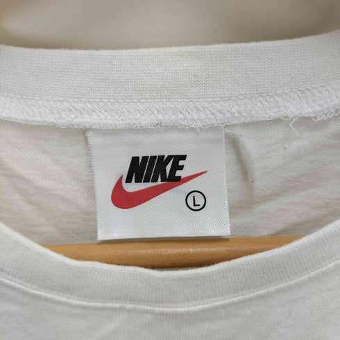 ナイキ NIKE 90S 白タグ スウッシュ 刺繍 リメイク ノースリーブ クルーネック メンズ import:L