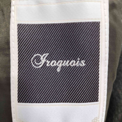 イロコイ Iroquois ウール ホースレザー素材切替 ジップアップブルゾン メンズ JPN:2