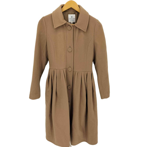 ランバン LANVIN ランダムタックコート レディース 38