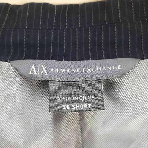 アルマーニエクスチェンジ ARMANI EXCHANGE シアサッカー ストライプ 1B テーラード ジャケット メンズ 36 SHORT