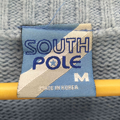 サウスポール SOUTHPOLE パッチデザインニット メンズ JPN:M