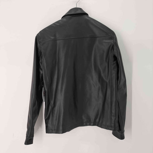 ザラ ZARA フェイクレザー シャツジャケット メンズ import:S