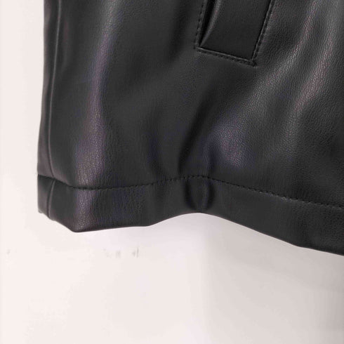 ザラ ZARA フェイクレザー シャツジャケット メンズ import:S
