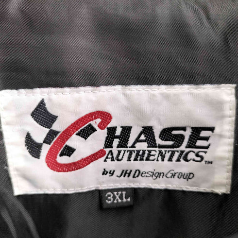 CHASE AUTHENTICS BUDWEISER 90s 企業ロゴ ワッペン 刺繍 レーシングジャケット ビックサイズ メンズ 3XL