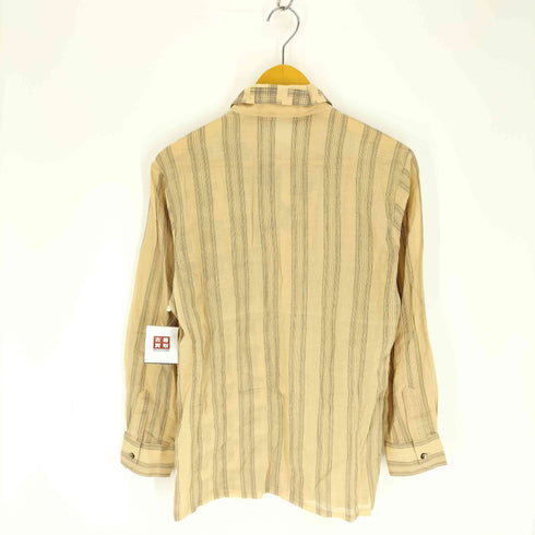 Mr.Sharaku 写楽 Taco 総柄 ストライプ 切替 開襟 オープンカラー L/S シャツ メンズ