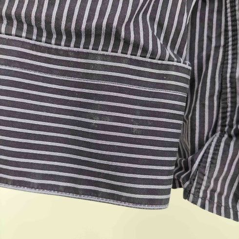 ヴァンヒューゼン VAN HEUSEN CEREMONY 70S GIZA COTTON ギザ コットン ワイドカラー L/S ストライプ シャツ メンズ 39 15