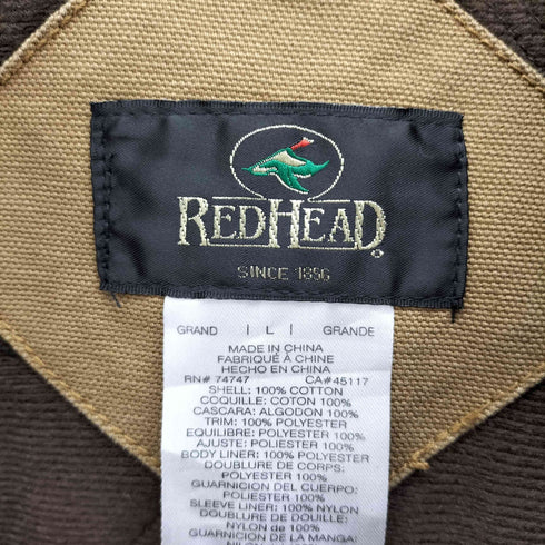レッドヘッド RED HEAD 00S ダック地 アクティブ ジャケット ジップアップ パーカー メンズ import:L