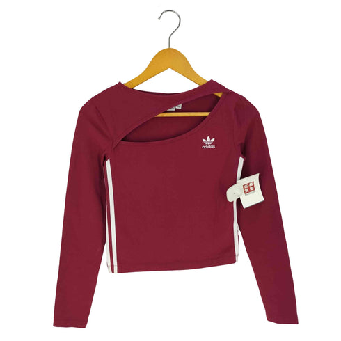 アディダスオリジナルス adidas Originals カットアウト トップ ロングスリーブ Tシャツ レディース JPN:M