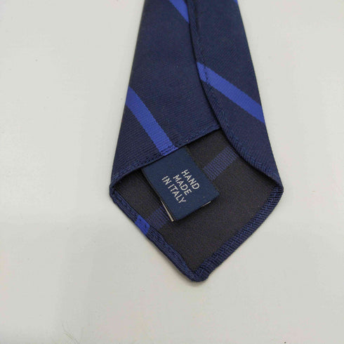 ポロラルフローレン POLO RALPH LAUREN Hand Made IN ITALY Polo Vintage Tie Striped Silk Repp Tie ロゴ デザイン ネクタイ メンズ