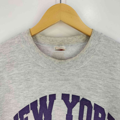 ジャージーズ JERZEES 90s USA製 カレッジロゴ プリント クルーネックスウェット メンズ import:L