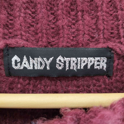 キャンディストリッパー Candy Stripper ボーダー モヘア混 グランジ ニット セーター Y2K レディース JPN:2