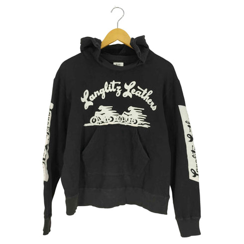 Langlitz Leathers プリント プルオーバーパーカー メンズ JPN:M