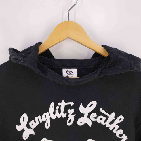 Langlitz Leathers プリント プルオーバーパーカー メンズ JPN:M