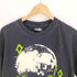 パラダイス PARADISE DISCO 地球 ヤシの木 デジタル デザイン 両面プリント L/S クルーネック Tシャツ メンズ JPN:L