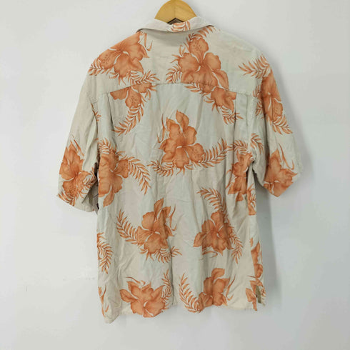 ISLAND REPUBLIC シルク100% S/S 花柄アロハシャツ メンズ import:L