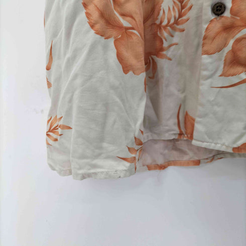 ISLAND REPUBLIC シルク100% S/S 花柄アロハシャツ メンズ import:L