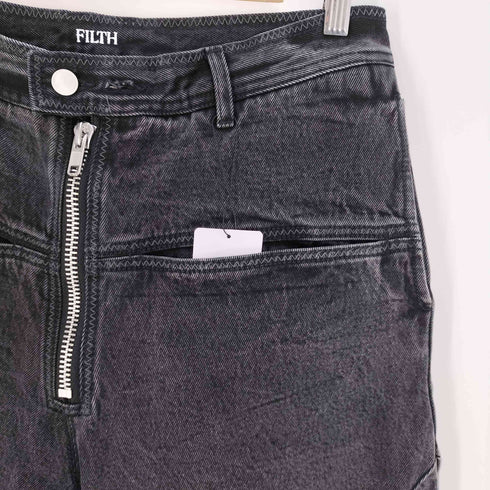 FILTH FRONT ZIP BAGGY DENIM フロントジップ バギーデニム メンズ JPN:3