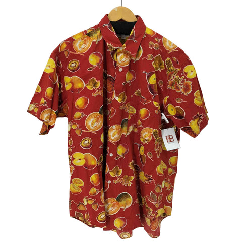 90-00S S/S 果物柄シャツ メンズ 2L